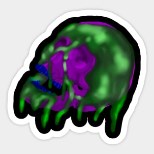 Gooey Skull Sticker